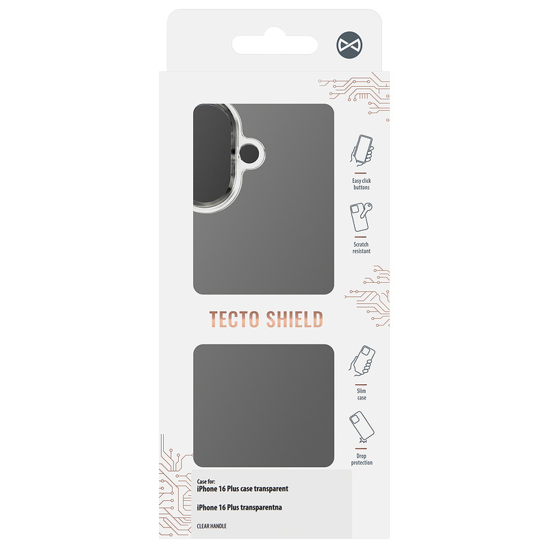 Clear Handle iPhone 16 Plus case transparent - Billede 3