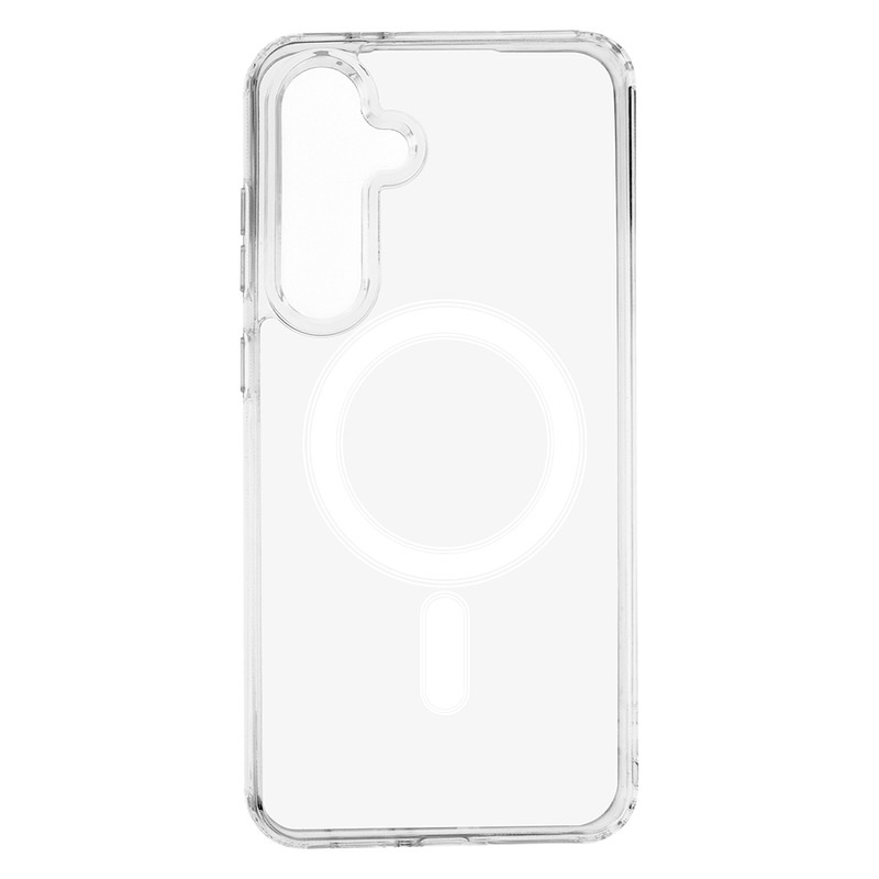 Anti Shock 1,5 mm Mag case for Samsung Galaxy S24 FE transparent big hole - Billede 2