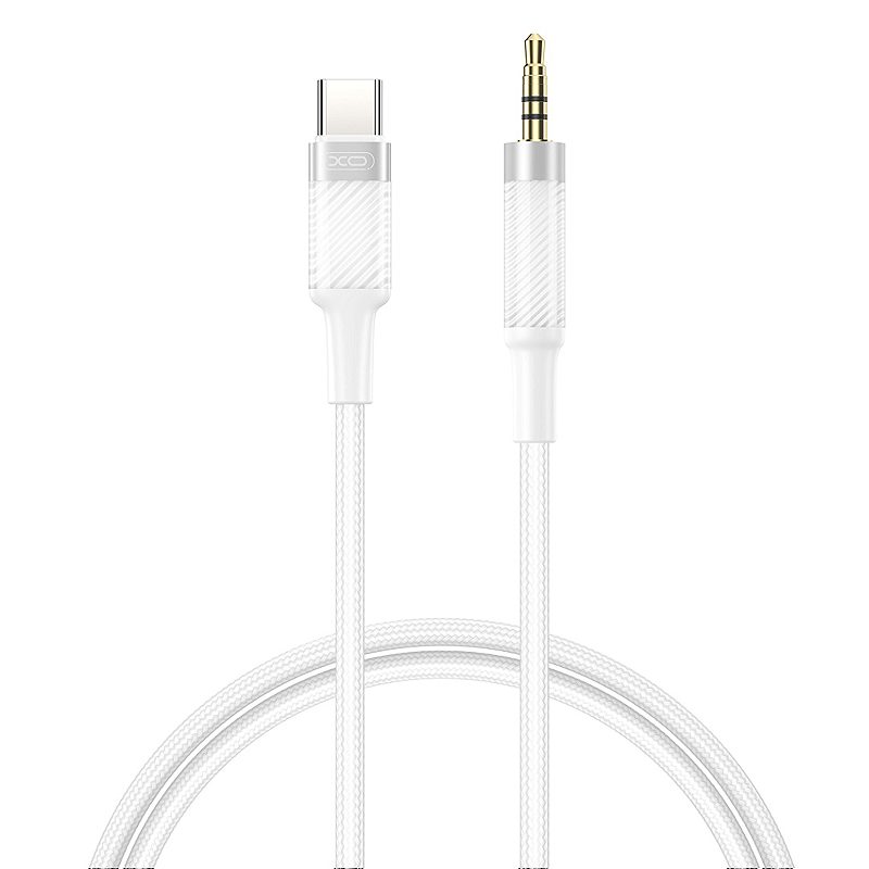 XO cable audio NB-R279B USB-C - jack 3,5mm 1,0m white