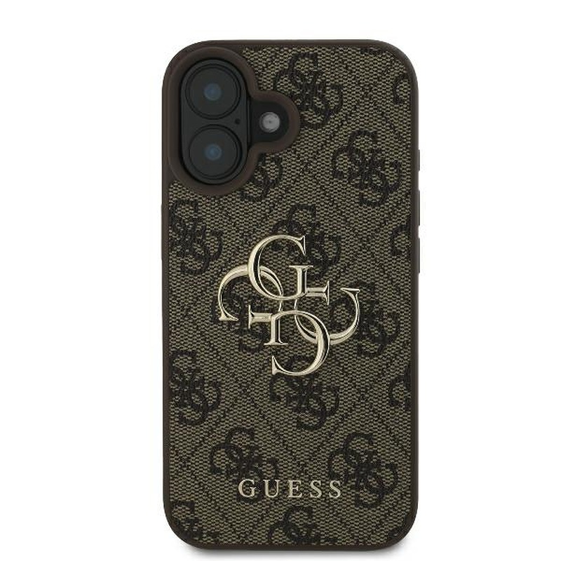 Guess case for iPhone 16 Plus 6,7" GUHCP16M4GMGBR 4G Big Logo brown - Billede 3