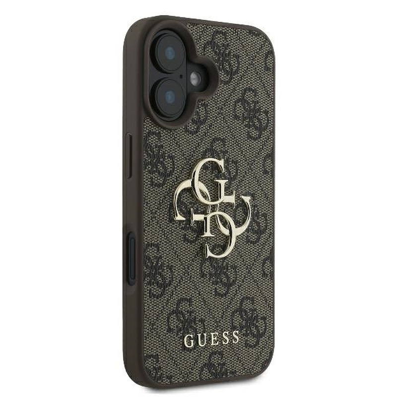 Guess case for iPhone 16 Plus 6,7" GUHCP16M4GMGBR 4G Big Logo brown - Billede 4