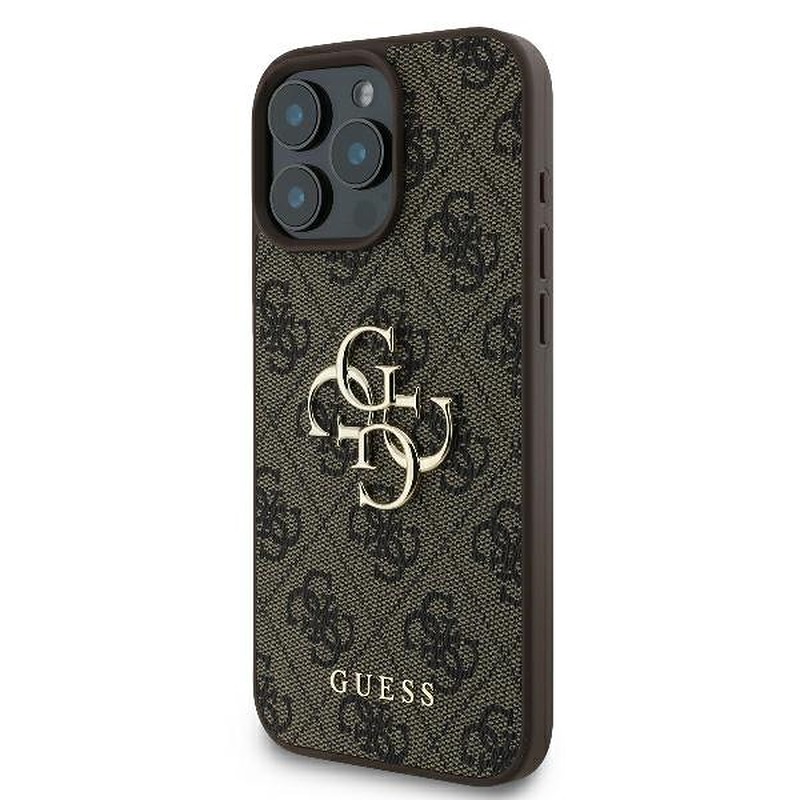 Guess case for iPhone 16 Pro Max 6,9" GUHCP16X4GMGBR 4G Big Logo brown - Billede 2
