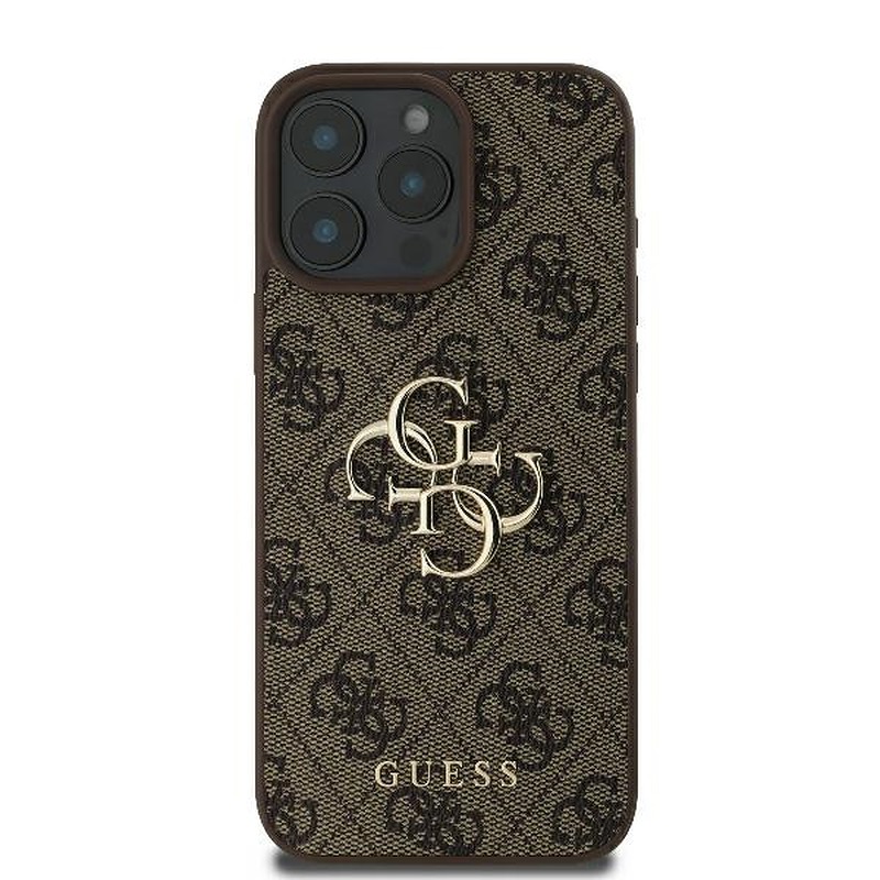 Guess case for iPhone 16 Pro Max 6,9" GUHCP16X4GMGBR 4G Big Logo brown - Billede 3