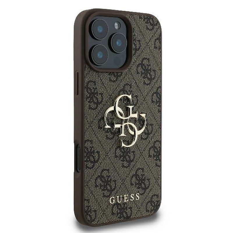 Guess case for iPhone 16 Pro Max 6,9" GUHCP16X4GMGBR 4G Big Logo brown - Billede 4