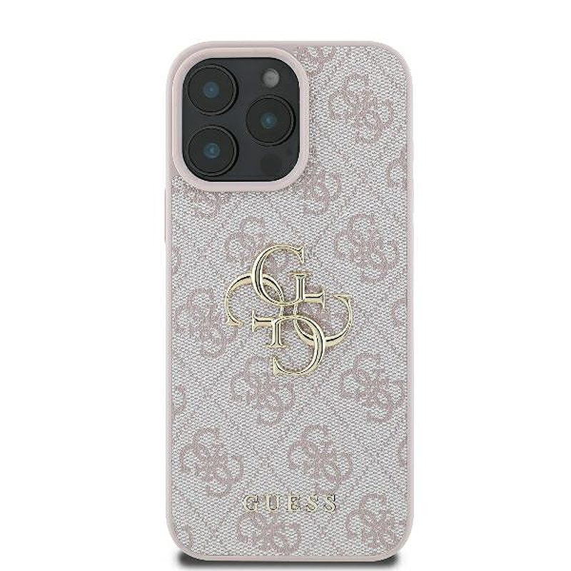 Guess case for iPhone 16 Pro 6,3" GUHCP16L4GMGPI 4G Big Logo pink - Billede 3