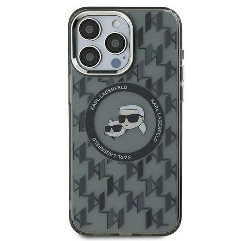 Karl Lagerfeld case for iPhone 16 Pro Max 6,9" KLHMP16XHMCKMHK black Hard IML Monogram Karl&Choupette Head MagSafe