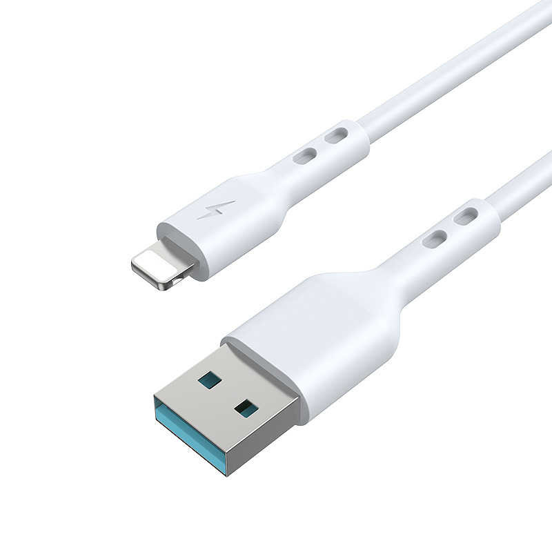 BWOO Cable USB - Lightning 2m 3A white - Billede 3