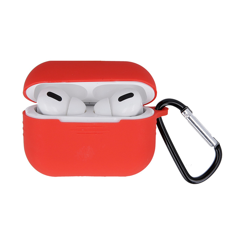 Case for Airpods 4 / Airpods 4 ANC red with hook - Billede 2