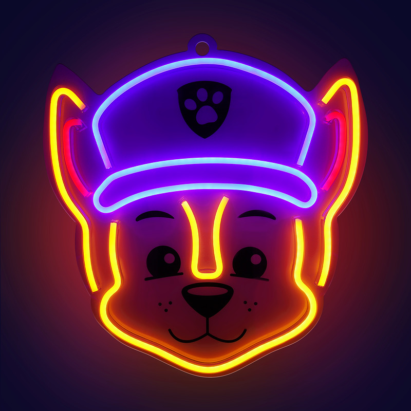 Hanging neon LED Paw Patrol on plexiglass - Chase OW-130346 - Billede 2