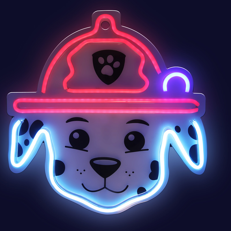 Hanging neon LED Paw Patrol on plexiglass - Marshall OW-130646 - Billede 2