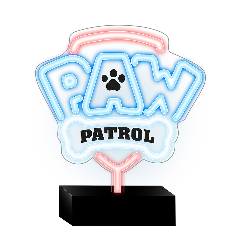 Neon LED on a stand Paw Patrol - Logo OW-120146