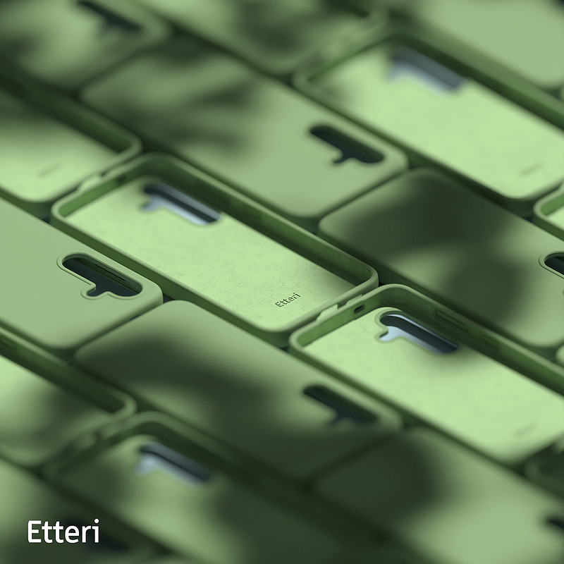 Etteri Silicone case for Samsung Galaxy S24 FE light green - Billede 5