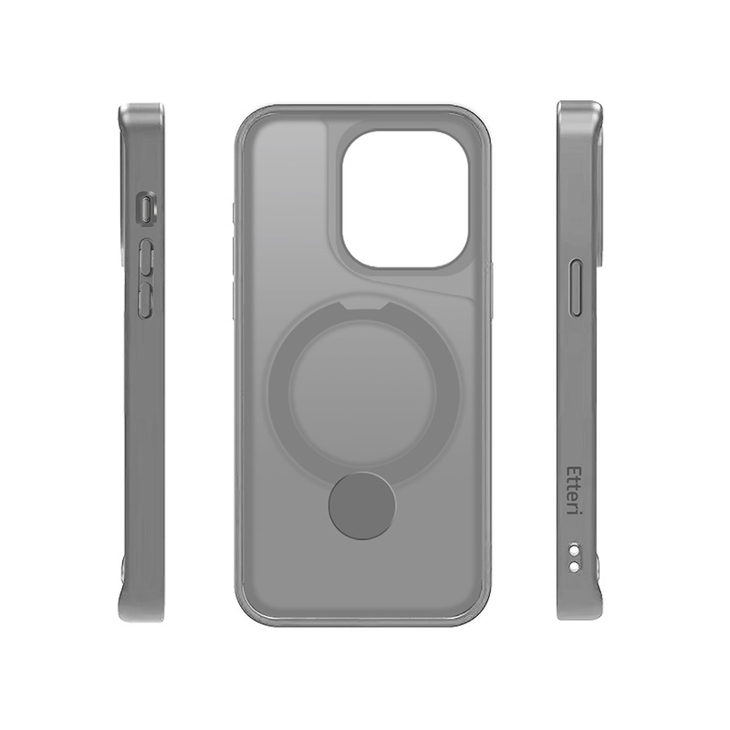 Etteri Matt Mag Ring case for iPhone 14 Pro 6,1" grey - Billede 4