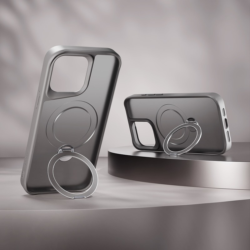 Etteri Matt Mag Ring case for iPhone 14 Pro 6,1" grey - Billede 5
