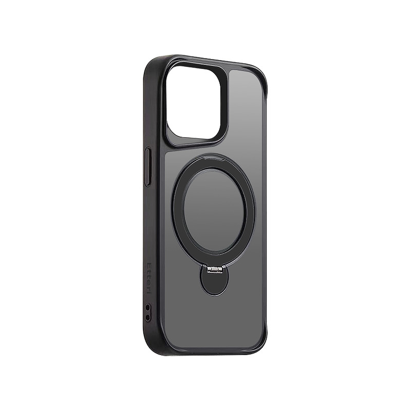 Etteri Matt Mag Ring case for iPhone 15 Pro Max 6,7" black - Billede 2