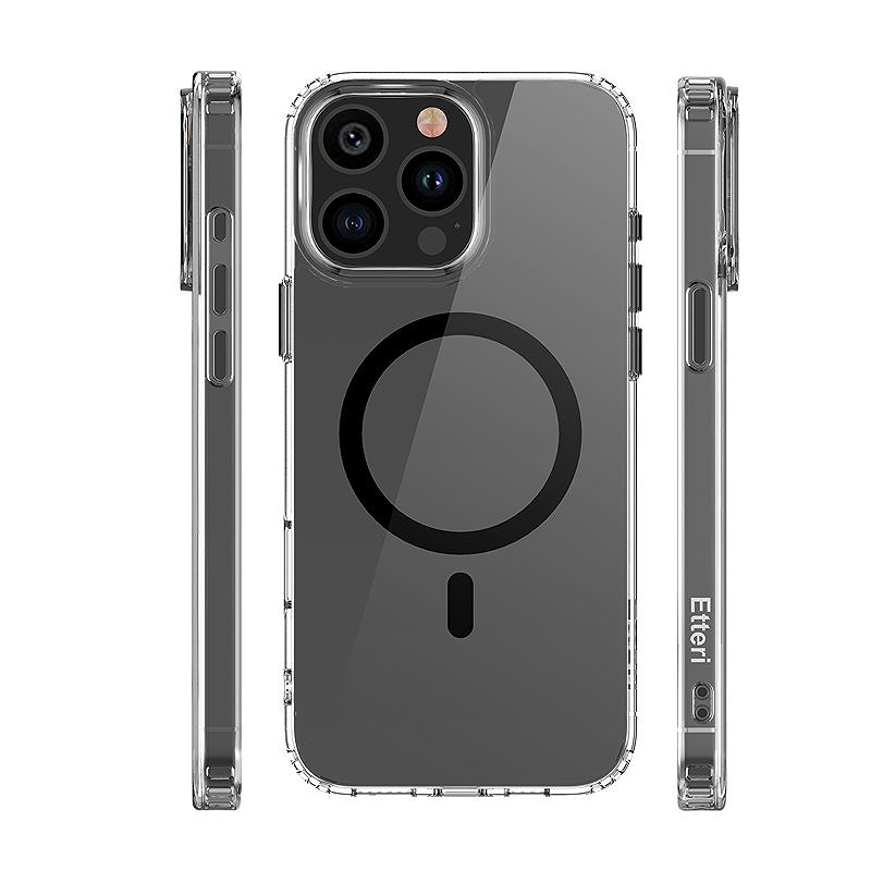 Etteri Color Mag case for iPhone 15 Pro 6,1" black - Billede 4