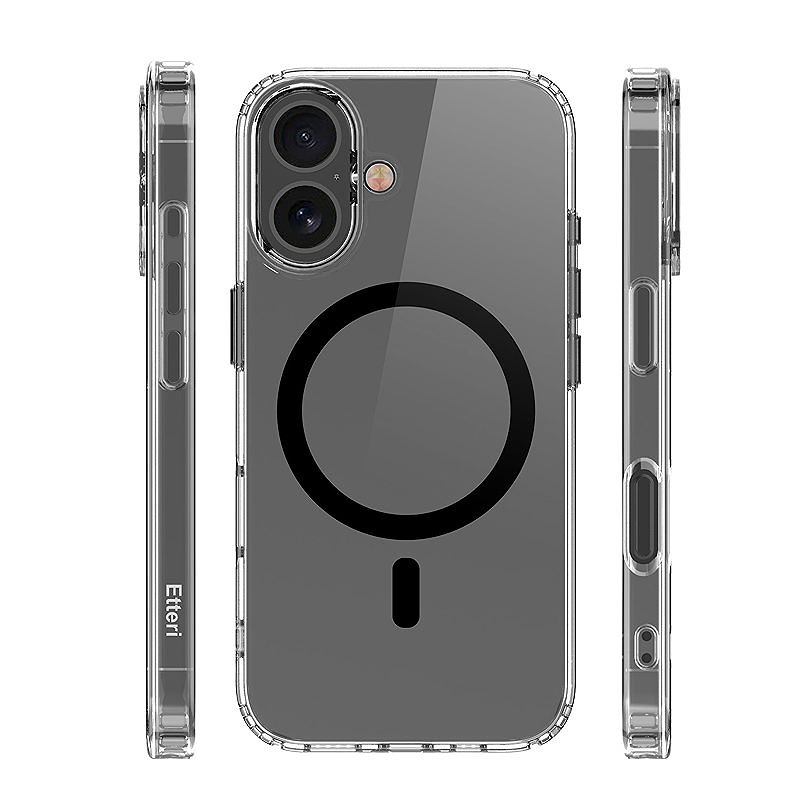 Etteri Color Mag case for iPhone 16 Plus 6,7" black - Billede 4