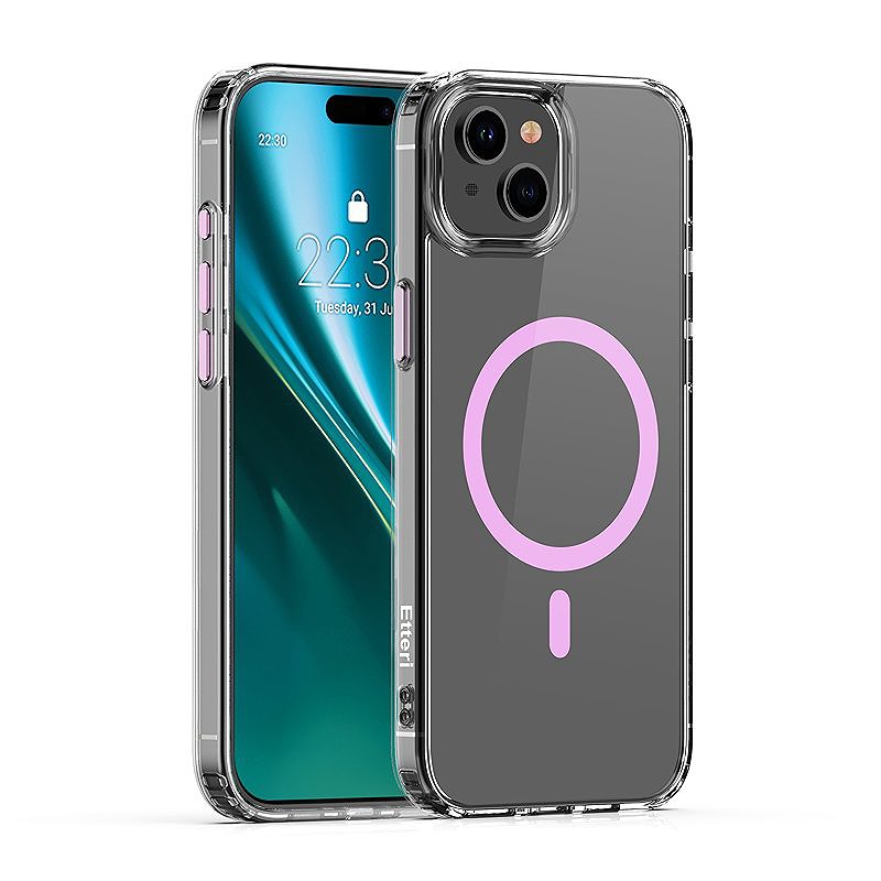 Etteri Color Mag case for iPhone 14 6,1" pink