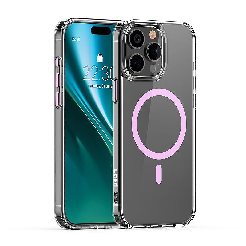 Etteri Color Mag case for iPhone 15 Pro 6,1" pink