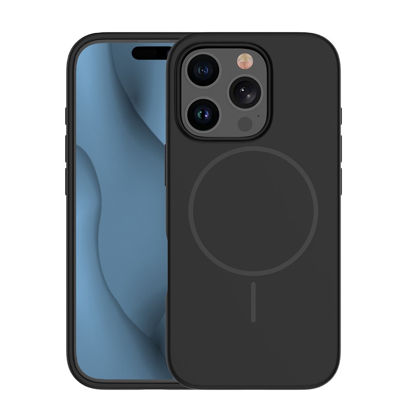 Silicone Thin Mag case for iPhone 13 Pro 6,1" black