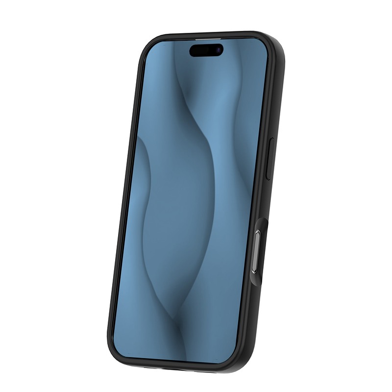 Silicone Thin Mag case for iPhone 16 6,1" black - Billede 3