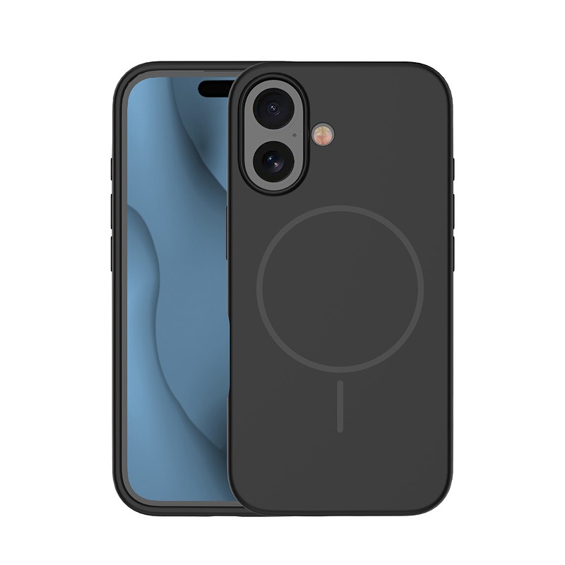 Silicone Thin Mag case for iPhone 16 Pro Max 6,9" black