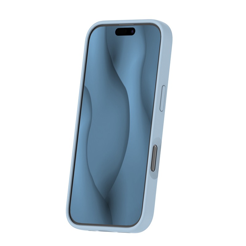 Silicone Thin Mag case for iPhone 16 Pro 6,3" light blue - Billede 3