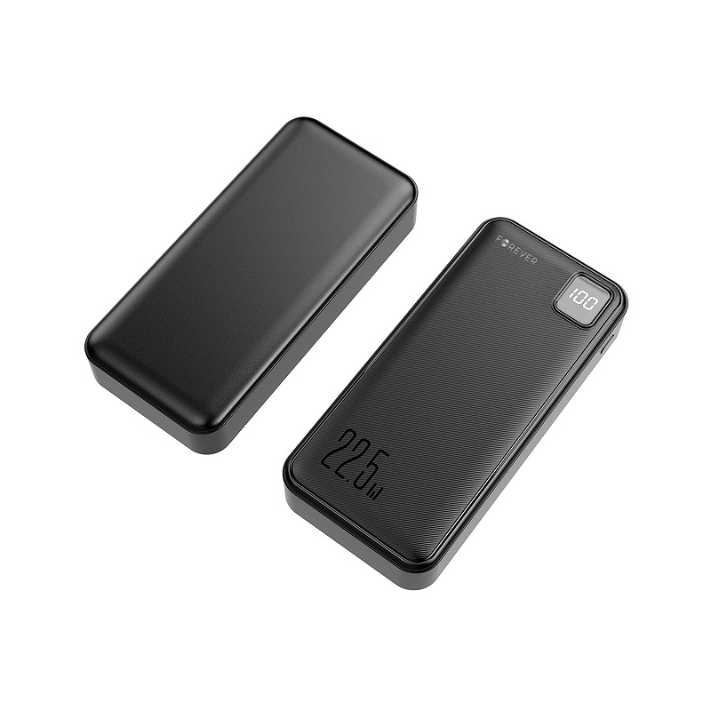 Forever power bank TB-300L PD QC 22,5W 20000 mAh black - Billede 2