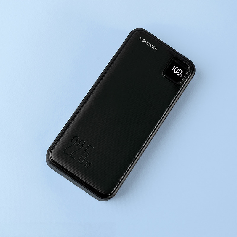 Forever power bank TB-300L PD QC 22,5W 20000 mAh black - Billede 4