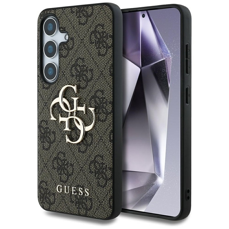 Guess HC 4G PU Big Logo case for Samsung Galaxy S25 brown