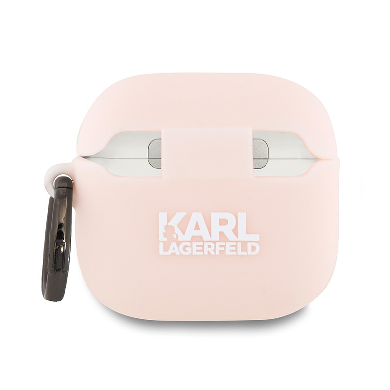 Karl Lagerfeld Cover for AirPods 4 Silicone Choupette Head 3D Pink - Billede 2