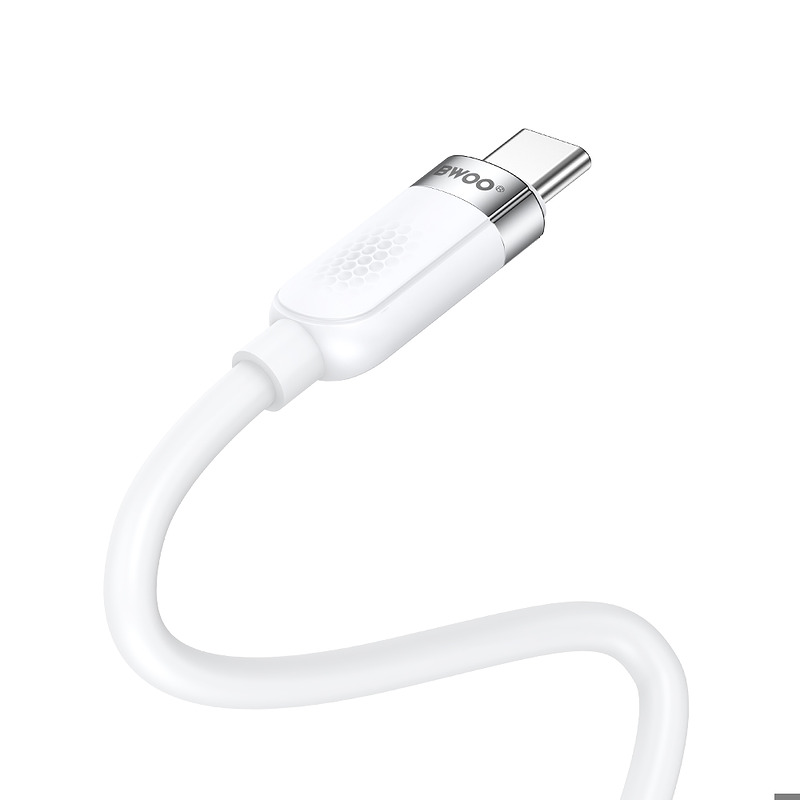 BWOO 65W cable USB-C - USB-C 1m white - Billede 3