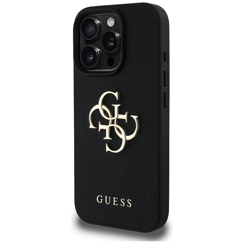 Guess Hardcase PU Grained Big 4G and Classic Logo Case for iPhone 16 Pro Max 6,9" Black - Billede 2