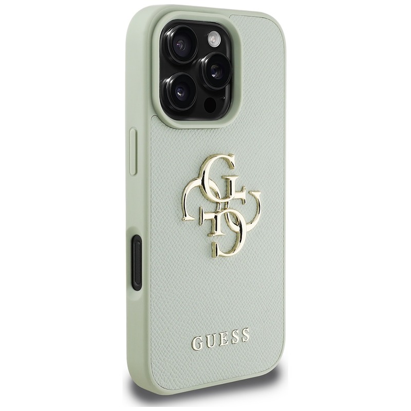 Guess Hardcase PU Grained Big 4G and Classic Logo Case for iPhone 16 Pro 6,3" Green - Billede 4