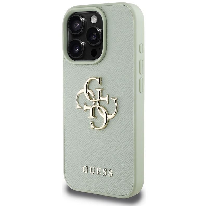 Guess Hardcase PU Grained Big 4G and Classic Logo Case for iPhone 16 Pro Max 6,9" Green - Billede 2