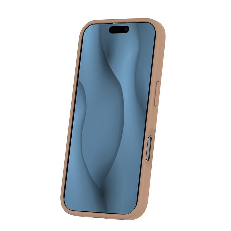 Silicone Thin Mag case for iPhone 16e / 17e brown - Billede 3
