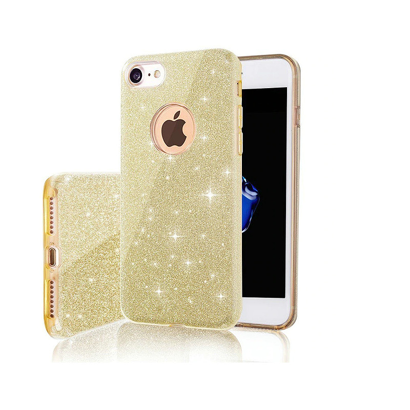 Glitter 3in1 case for Samsung Galaxy A06 5G gold