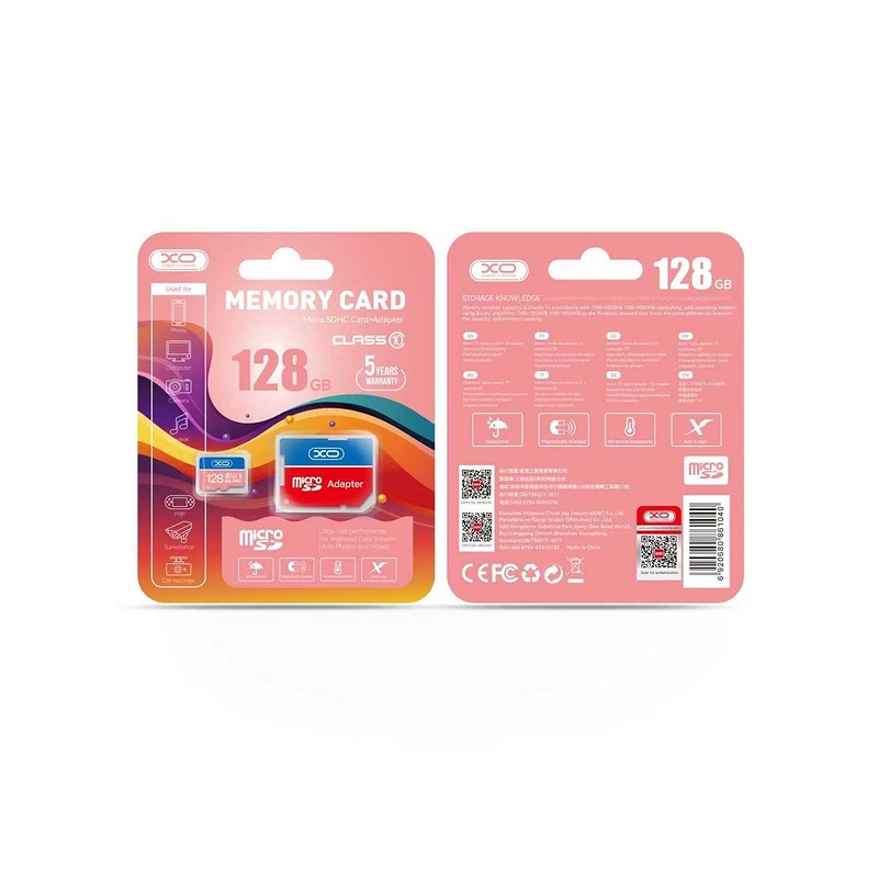 XO memory card 128GB microSDXC cl. 10 + adapter