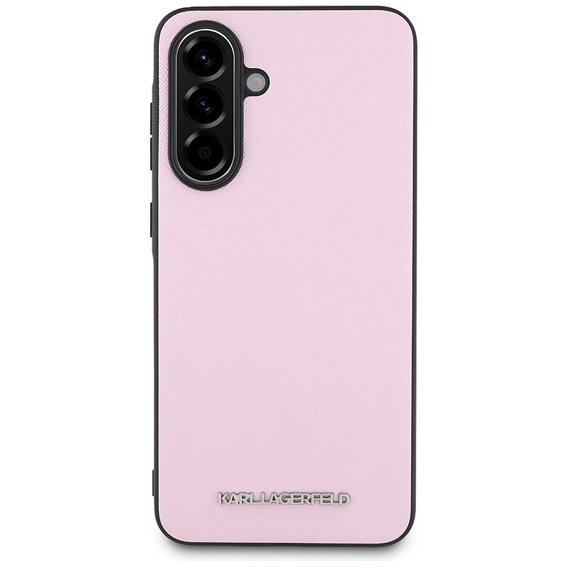 Karl Lagerfeld HC Saffiano Metal Logo Case for Samsung Galaxy A56 Pink - Billede 2
