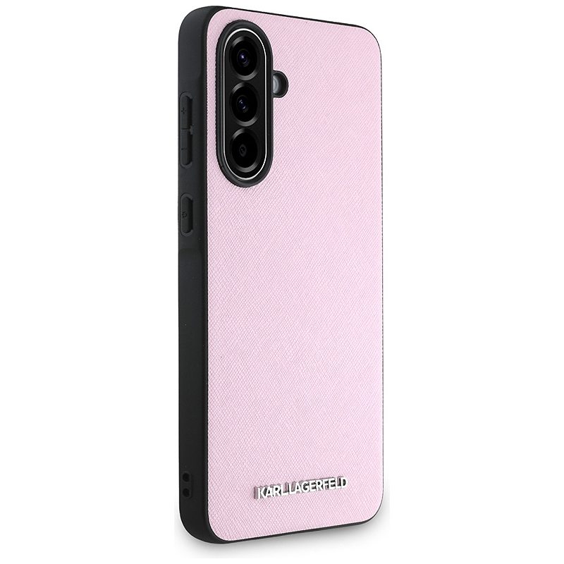 Karl Lagerfeld HC Saffiano Metal Logo Case for Samsung Galaxy A56 Pink - Billede 3