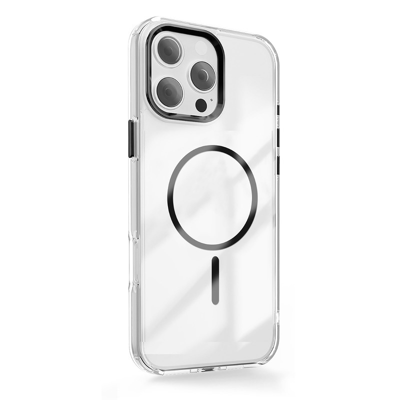 Clear Thin Mag case for iPhone 16 Pro 6,3" black - Billede 2