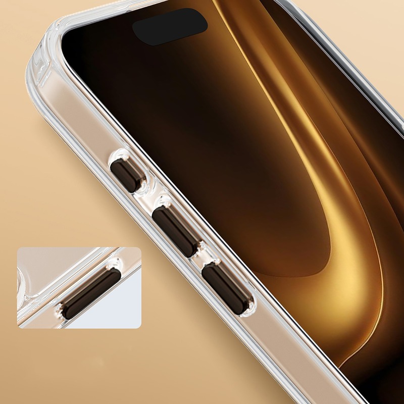 Clear Thin Mag case for iPhone 16 Pro 6,3" black - Billede 4