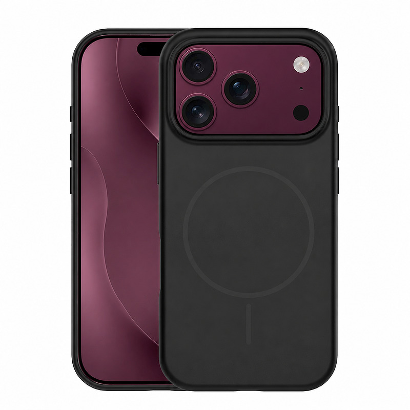 Silicone Thin Mag case for iPhone 17 Pro 6,3" / 18 Pro 6,3" black