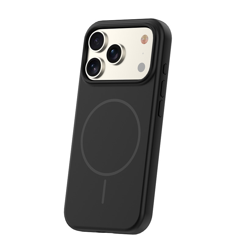 Silicone Thin Mag case for iPhone 17 Pro 6,3" / 18 Pro 6,3" black - Billede 3