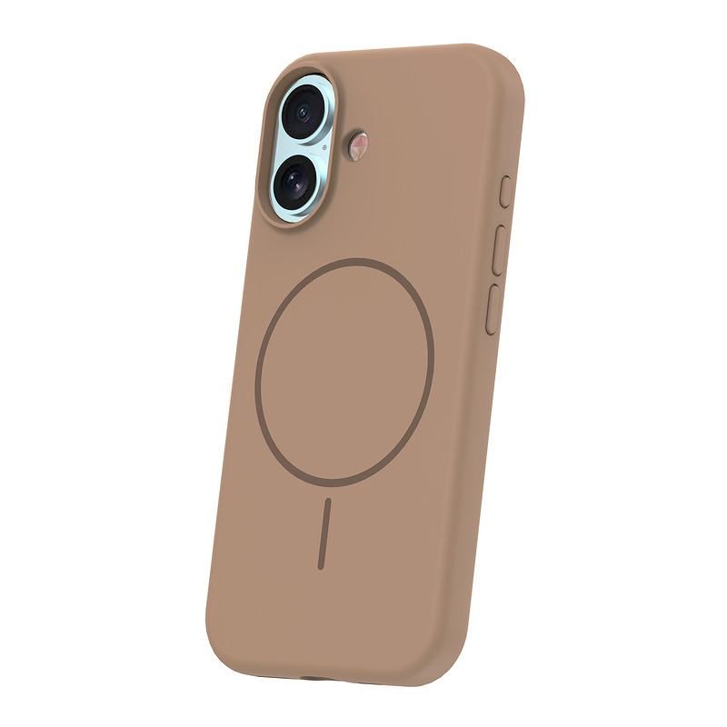 Silicone Thin Mag case for iPhone 17 6,3" / 18 6,3" brown - Billede 3