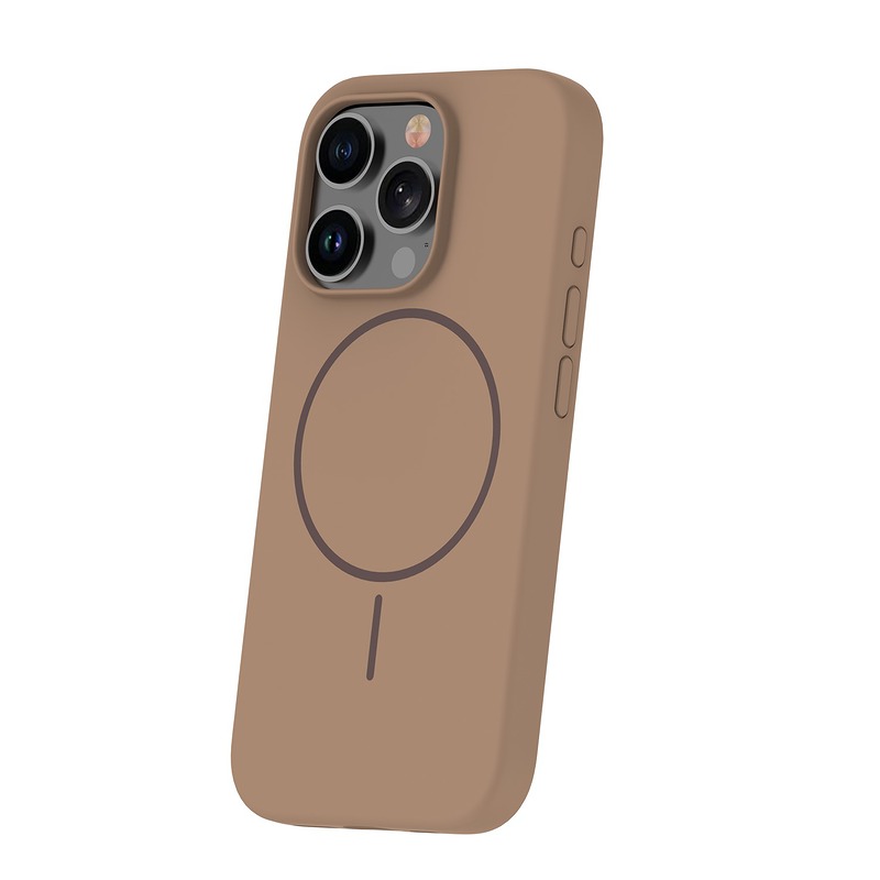Silicone Thin Mag case for iPhone 17 Air 6,6" brown - Billede 2