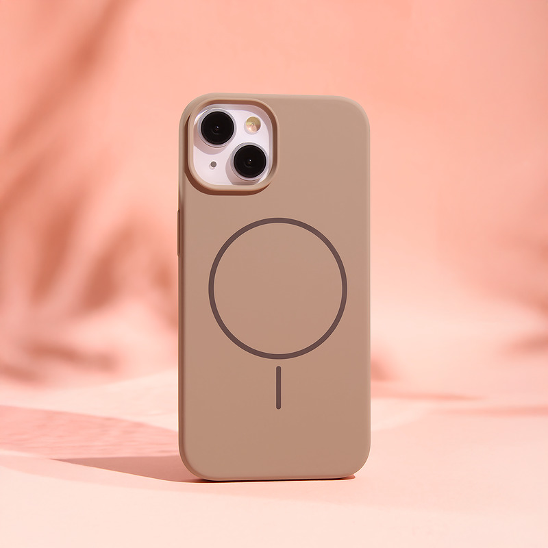 Silicone Thin Mag case for iPhone 17 Air 6,6" brown - Billede 5