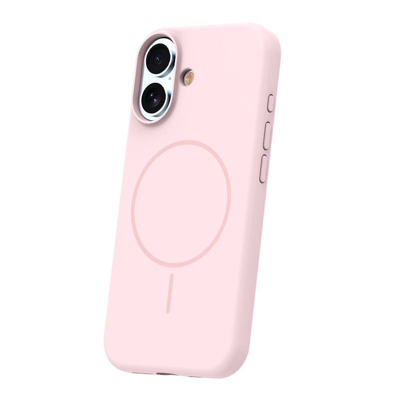 Silicone Thin Mag case for iPhone 17 6,3" / 18 6,3" light pink - Billede 2