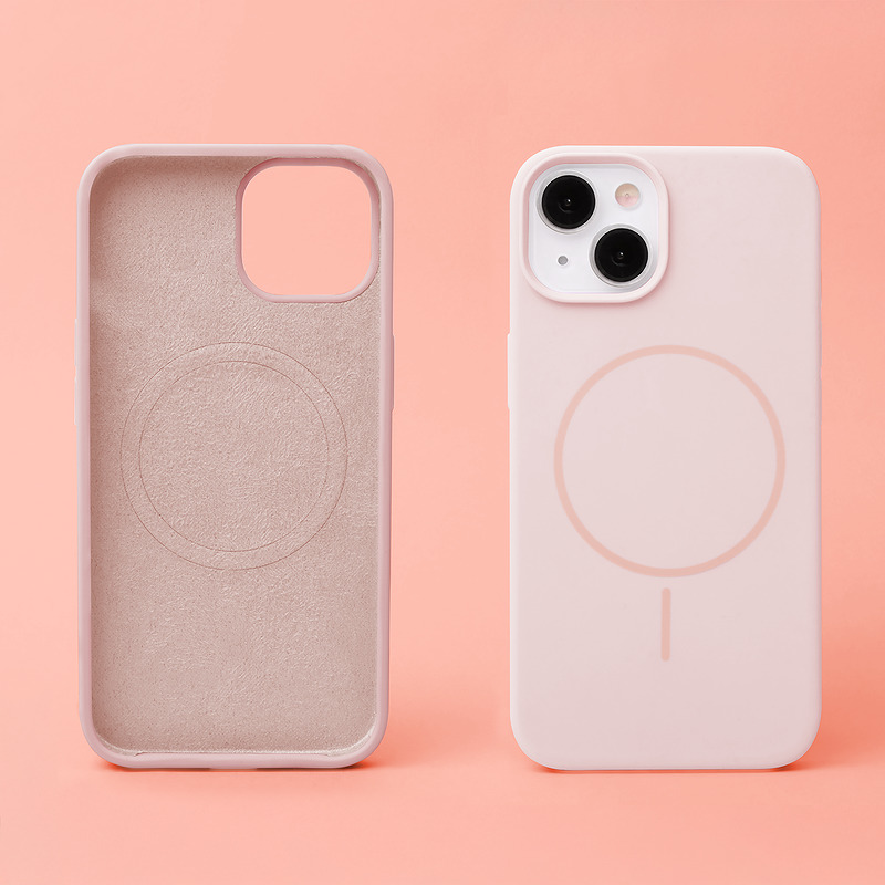 Silicone Thin Mag case for iPhone 17 6,3" / 18 6,3" light pink - Billede 5