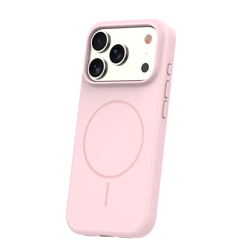 Silicone Thin Mag case for iPhone 17 Pro 6,3" / 18 Pro 6,3" light pink - Billede 3